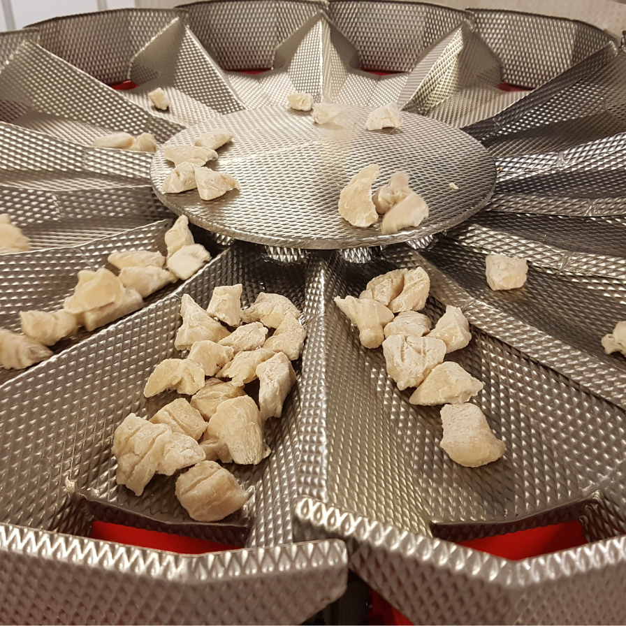 A step in the process of making vitamins by a gummy vitamin manufacturer