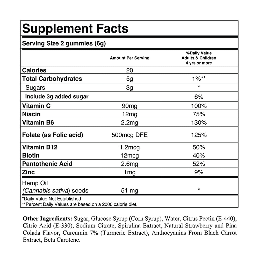 Hemp Oil Multivitamin Gummy