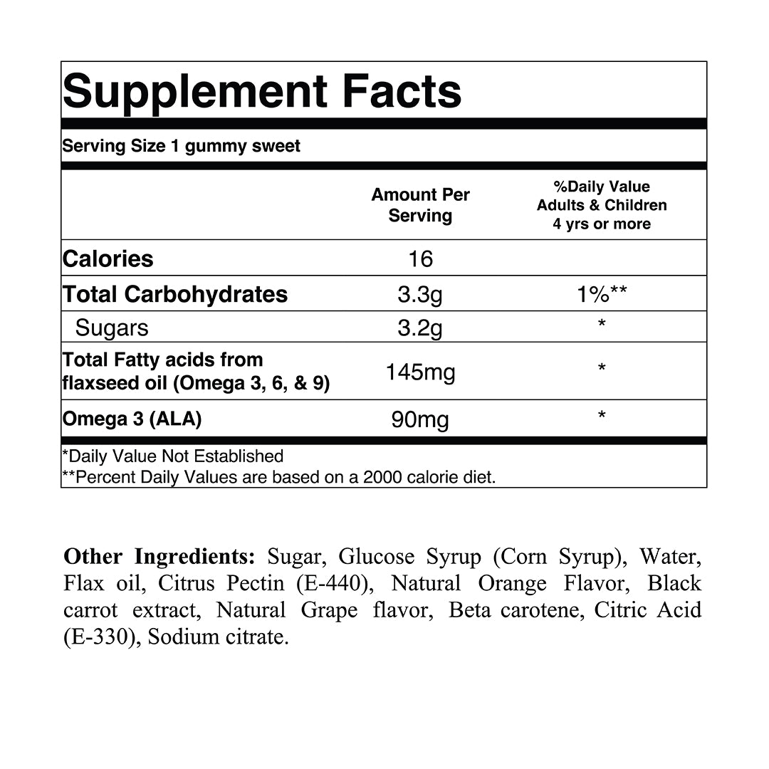 Omega 3 Mix Flavors (fish shape mixed colors)